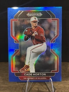 2022 Panini Prizm Draft Picks - Cade Horton #PDP7 Blue Prizm. Cubs Color Match - Picture 1 of 2