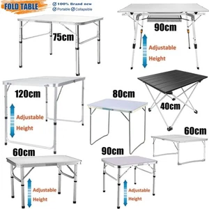 Folding Table Heavy Duty Garden Party Picnic Trestle Indoor Outdoor Camping  Cat - Picture 1 of 18