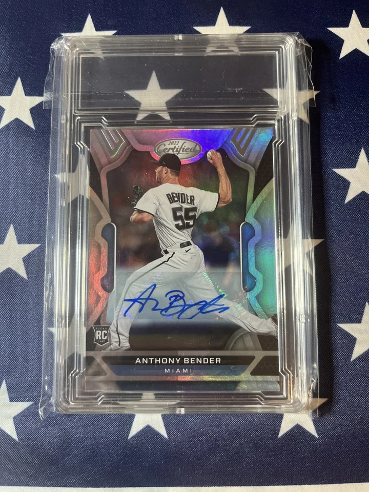2022 Panini Chronicles Certified ANTHONY BENDER RC AU Rookie Autograph #48 - Image 1 of 2