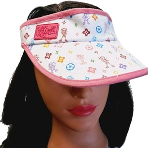 RAR Vintage 2003 Designer bunte BRATZ MGA Mädchen Schirmmütze Y2K weiß rosa - Bild 1 von 13