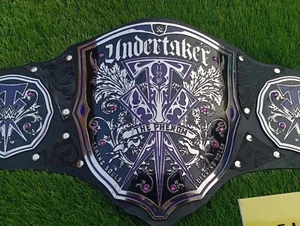 WWE Undertaker The Phenom Championship Wrestling Belt 2 mm thick brass plates - Picture 1 of 5