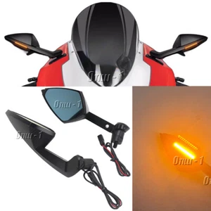LED with turn signal mirror rearview mirror For Ducati Streetfighter V4 2020-204 - Picture 1 of 13