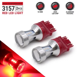Syneticusa 3157 Red LED Rear Brake Stop High Power Tail Lamp Light Bulbs - Bild 1 von 5