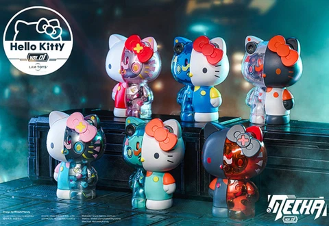 New LAMTOYS Sanrio Hello Kitty Mecha Series Half Machine Confirmed Blind Box Cover