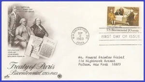 USA3 #2052 ADDR PCS ARTCRAFT FDC   Signing of Treaty of Paris - Picture 1 of 1