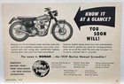 1959 Norton Nomad Scrambler Motorcycle Vintage Print Ad San Francisco CA