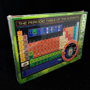 1000 Piece Jigsaw Puzzle Periodic Table of The Elements Eurographics w/ BONUS - Picture 1 of 4