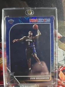2019-20 NBA Hoops Zion Williamson Blue Explosion Parallel Rookie RC #'d /49 SSP - Picture 1 of 2