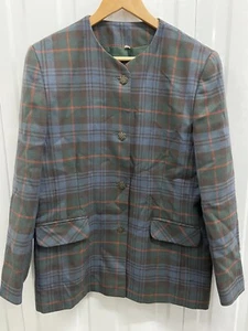 Vintage Edinburgh Pure Wool Tartan Jacket Blazer Beautiful Buttons Size 14 - Bild 1 von 8