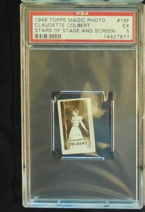 1948 Topps Magic Hocus Focus PSA 5  #F-15 Claudette Colbert