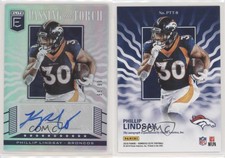 2019 Donruss Elite Passing the Torch Signatures Singles /99 Phillip Lindsay Auto