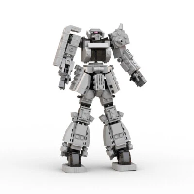 MOC: MS-06 Z_aku Me_ch Robot Model Toys Building Set 493 Pieces from TV Series - Image 1 of 4