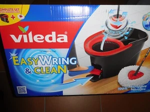 Vileda Turbo Wischmopp Komplett Set Bodenwischer & Mikrofaser Putz Maschine - Bild 1 von 2