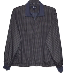 Chaqueta de golf DANIEL CREMIEUX gris a cuadros 1/4 cremallera cortavientos talla L - Imagen 1 de 8