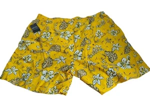 Pantalones cortos de baño florales amarillos para hombre St. John's Bay XL, nuevos con etiquetas - Imagen 1 de 8