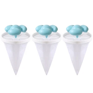 3 PCS Floating Hair Filtering Mesh Washing Machine Clothes Pet Hair Lint Removal - Picture 1 of 11