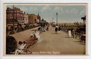 (Lb5077-177) Promenade Looking East, Bedford Hotel, BRIGHTON c1940 Unused VG - Picture 1 of 1