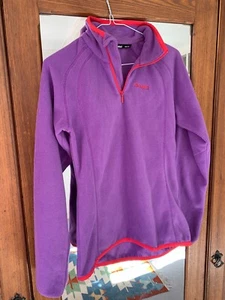 Pile a maniche lunghe Bergans. Viola con rifiniture rosa. Taglia 164/14. - Foto 1 di 10