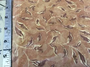 WILMINGTON VELVET BLOSSOMS #43875-221 BROWN LEAVES-- 7/8 YARD - Picture 1 of 1
