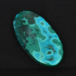 Natural Azurite In Malachite Crystal Palm Stone - Self Care and Stones Gms 25.35 - Picture 1 of 4