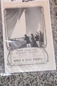 BOSTON & MAINE RAILROAD 1907 Ad “NEW ENGLAND SEASHORE RESORTS"Harper's Magazine - Picture 1 of 1