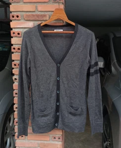 Semantic Design Japan Diamond Deep Gray Cardigan Sz M - Picture 1 of 22