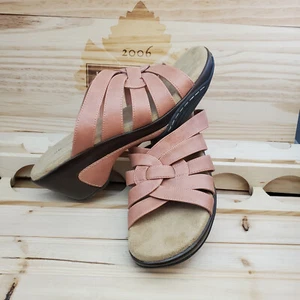 G.H. Bass & Co. Women's Myra Wedge Sandal Comfort W15818 Salmon Peach Size 11M - Picture 1 of 9
