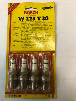 SIMCA 1200S / 1000 Rallye 2 / 1100 / 1300 - 4 Spark Plugs BOSCH W225T30 - Image 1 of 3