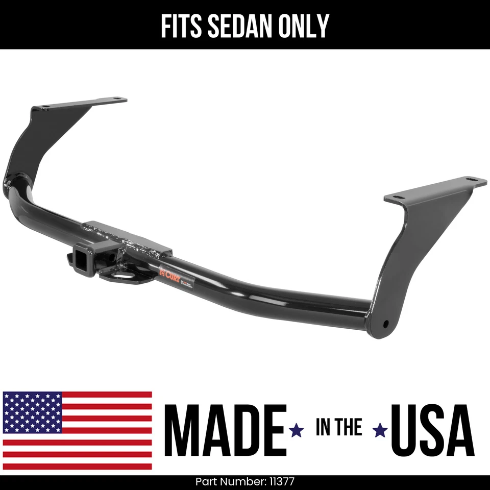 适用于 14 - 18 马自达 3 拖车挂接适用于仅轿车 Curt 2K 1.25 英寸拖曳接收器 11377 — 第 1/1 张图片