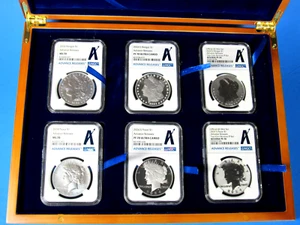2024  S 6-Coin Set, Morgan/Peace Dollars  NGC Ms/Pf/Rev. Pf 70 Advanced Releases - Picture 1 of 23