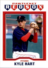 2019 Pawtucket Red Sox Choice 8 Kyle Hart Sycamore Cincinnati Ohio Baseball Card