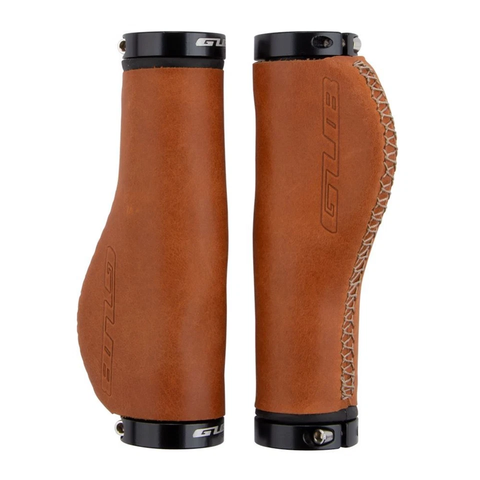 Ergonomisch Fahrrad Griffe City Bike E-Bike Lenker Griffe Rindsleder Retro-Stil - Bild 1 von 4