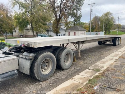 2022 East Manufacturing 48' Flatbed Aluminum T/A Trailer Super Single bidadoo - Image 1 of 4