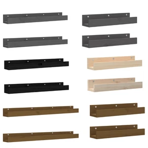 Wandregale Hängeregal Schweberegal Regal Wand Regalbrett 2Stk. Massivholz Kiefer - Bild 1 von 28