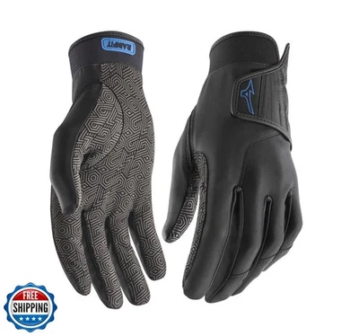 Guantes de golf Mizuno unisex RainFit, negros, medianos Foto 1 de 3