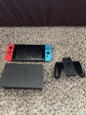 Nintendo Switch Console With Mario Kart 8, Dock Power Cord & Joy-con Grip! - Image 1 of 4