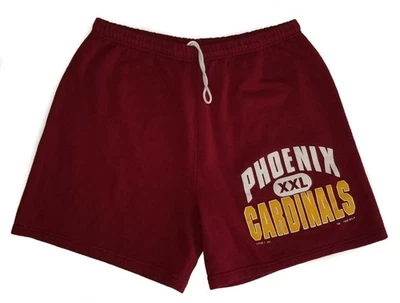 Vintage 90s Phoenix Arizona Cardinals Sweat Shorts 1990 Logo 7 NFL Football LG - Image 1 of 4