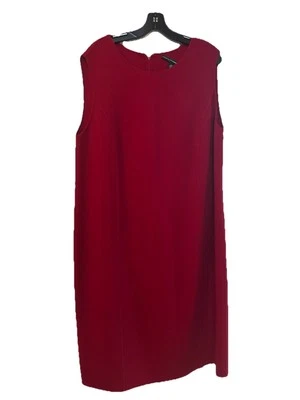 Vestido Linda Allard Ellen Tracy Para Mujer Talla 20 Rojo Lana Carrera Profesional  Foto 1 de 4