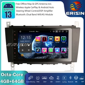 8 Zoll Android 14 Autoradio Radio Navi DAB+DVR Mercedes CLC/G/C Klasse W203 W463 - Bild 1 von 20