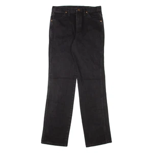 WRANGLER Mens Jeans Black Regular Straight W30 L34 - Picture 1 of 6