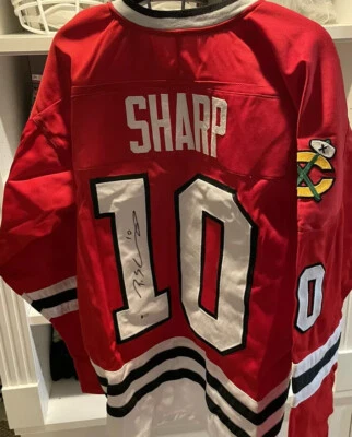  Patrick Sharp Certified Signed/Autographed Custom Chicago Jersey (Beckett) - Image 1 of 3