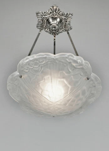 DEGUÉ : FRENCH 1930 ART DECO CHANDELIER #2    ........ pendant France muller era Cover