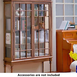 1/6 Scale Dollhouse Miniatures Furniture Display Luxury Cabinet Bookcase WoodedI - Picture 1 of 10