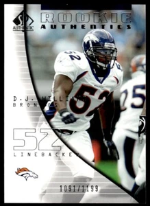 2004 SP Authentic D.J. WILLIAMS /1199 Detroit Lions #94 R141 - Picture 1 of 2