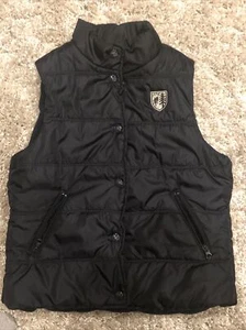 American Eagle Sleeveless Navy Blue Puff Vest Jacket Womens Juniors Size M/M - Picture 1 of 6