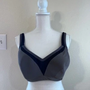 Torrid Active Bra 48F Gray Underwire Lined Sport Bra Training Active Hook - Picture 1 of 4