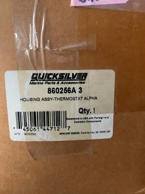 Genuine Mercrusier Part Number 860256A3  Thermostat Housing, New, 860256A 3 - Image 1 of 2