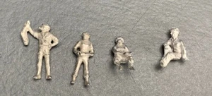 HO Figure Group 4 Fishermen - Unpainted white metal HO3653 - Picture 1 of 5