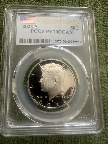2022 S Clad Proof Kennedy Half Dollar PCGS PR70DCAM First Strike Cover
