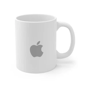 Apple Logo grau Logo Becher von Apple Computer - NEU - Bild 1 von 2